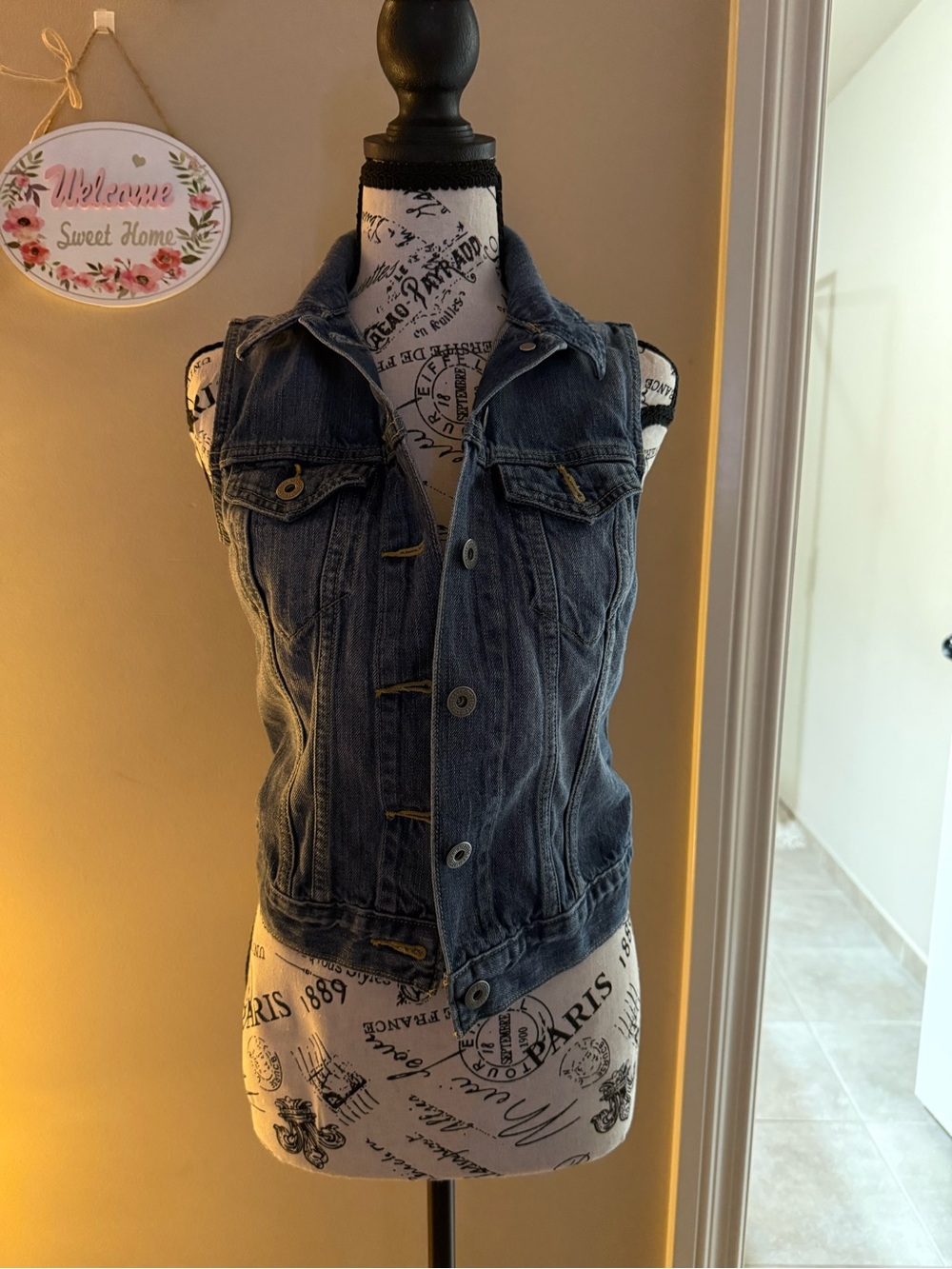 levis denim jean vest